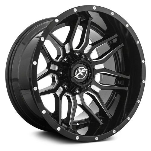 XF OFFROAD XF-222 Gloss Black Milled 20X9 6x135/6x139.7 +0 125.2HB