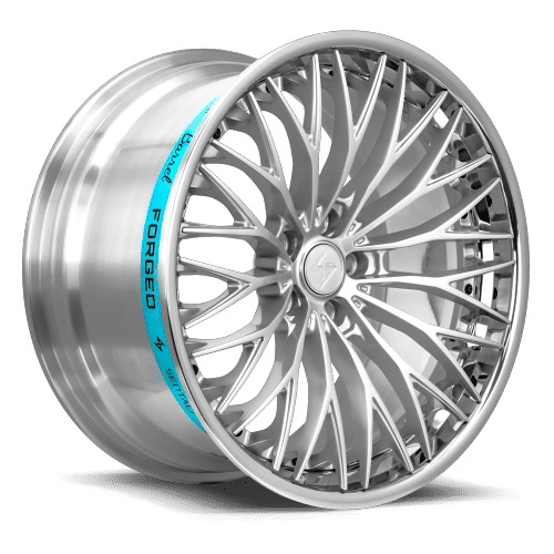 Sentali Barrel Forged SB1 Polished Lip / Hyper Silver Centre 22X10.5 5x112 +25 66.6HB
