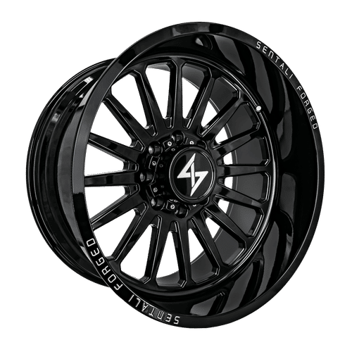 Sentali Forged SF-2 Gloss Black 22X12 5x139.7 +-44 77.8HB