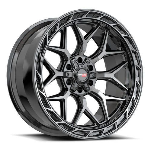 VORTEK VRP-504BDCDT Black Diamond Cut W/ Dark Tint 20X9 5x139.7/5x150 +18 110.3HB