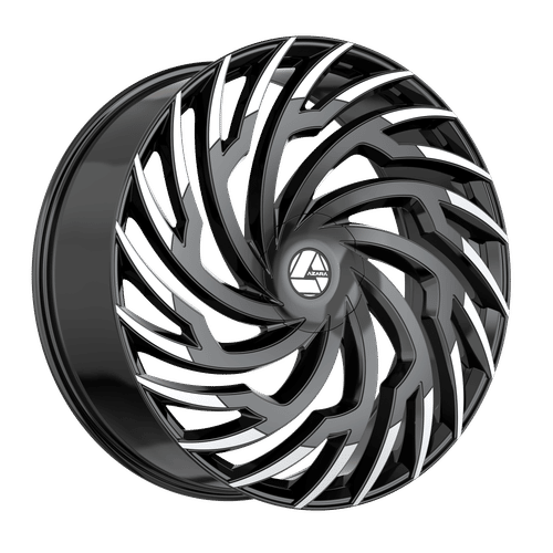 AZARA AZA-536BM Gloss Black Machined 18X8 5x114.3/5x120 +35 74.1HB