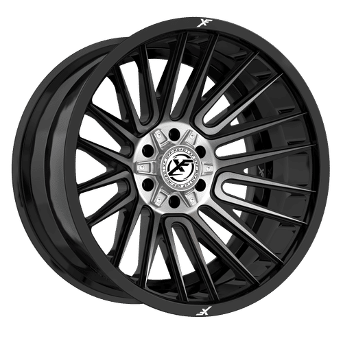 XF OFFROAD XF-234 Black Brushed Dark Tint 22X12 8x170/8x180 +-44 125.2HB