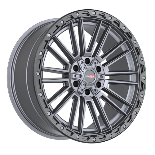 VORTEK VRT-604MTB Matte Titanium Black Bead Ring 18X9 6x120/6x139.7 +18 93.1HB