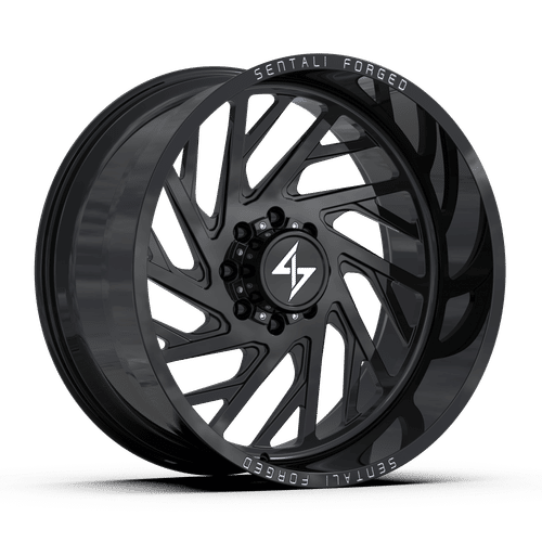 Sentali Forged SF7GB Gloss Black 22X14 5x139.7 +-76 77.8HB