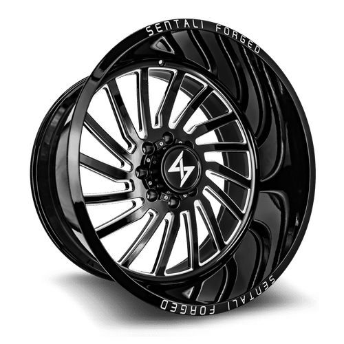 Sentali Forged SF1BM Gloss Black Milled 28X16 8x180 +-99 124.3HB
