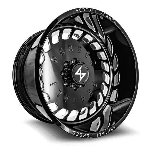 Sentali Forged SF4BM Gloss Black Milled 30X16 8x165.1 +-99 125.2HB