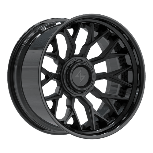 SENTALI BFX BFX2 Gloss Black Lip / Matte Black Centre 22X10 8x165.1/8x170 +-24 125.2HB