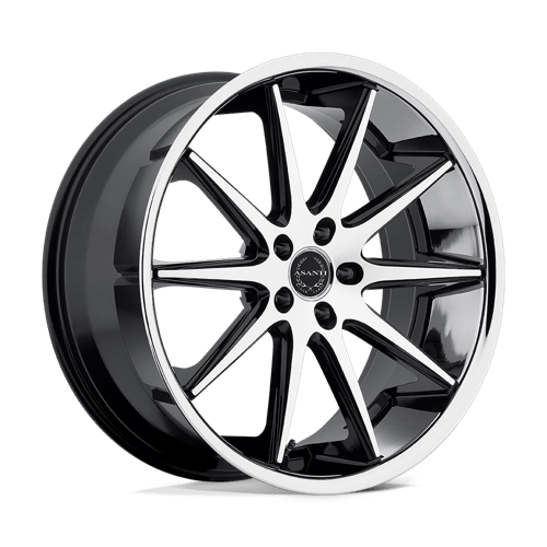 Asanti ABL-4 CAPELLA MACHINED FACE W/ SS LIP 5X115 22X9 +15 74.1HB