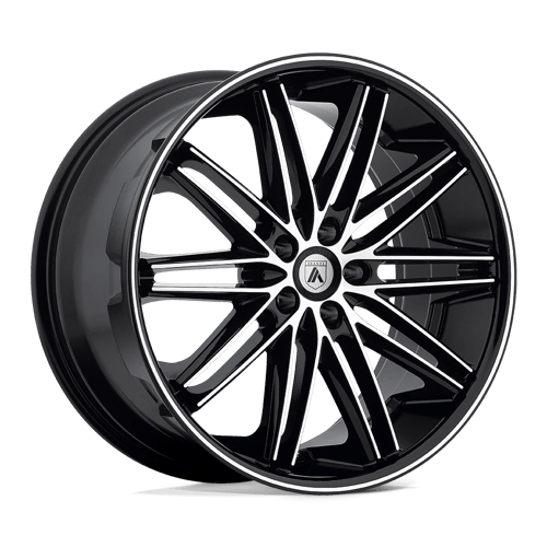 Asanti ABL-10 POLLUX MACHINED FACE W/ BLACK LIP 5X112 20X8.5 +38 74.1HB