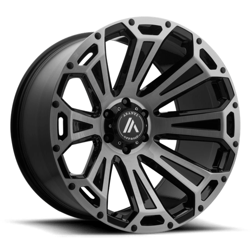 Asanti Off Road AB813 CLEAVER BLACK-BRUSHED 8X170 22X10 -12 125.1HB