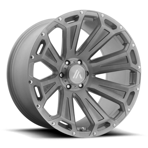 Asanti Off Road AB813 CLEAVER TITANIUM-BRUSHED 8X6.5 20X10 -12 122.4HB