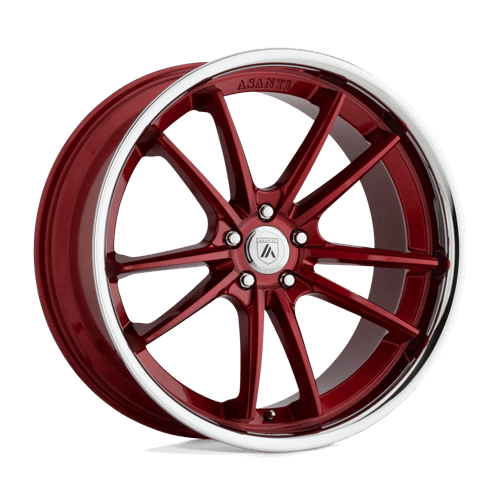 Asanti ABL-23 SIGMA CANDY RED W/ CHROME LIP 5X112 20X10.5 +38 72.56HB