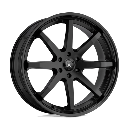 Asanti ABL-32 KAISER SATIN BLACK W/ GLOSS BLACK LIP 6X5.5 22X9.5 +30 100.3HB