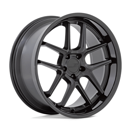 American Racing AR942 BISHOP MATTE BLACK W/ GLOSS BLACK LIP 5X115 20X12 +6 71.5HB