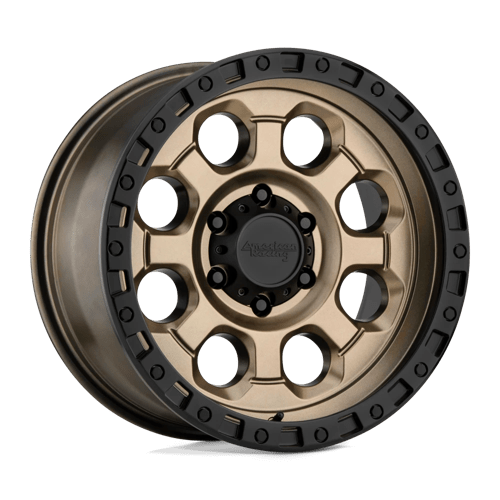 American Racing AR201 MATTE BRONZE W/ BLACK LIP 8X6.5 18X9 +0 125.1HB