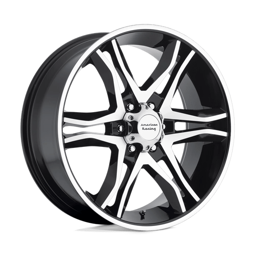 American Racing AR893 MAINLINE GLOSS BLACK MACHINED 6X5.5 18X8.5 +30 106.1HB