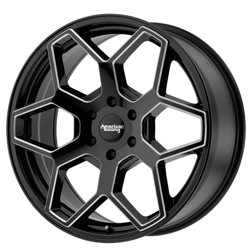 American Racing AR916 GLOSS BLACK MILLED 6X5.5 18X8.5 +15 106.1HB