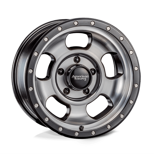 American Racing AR969 ANSEN OFFROAD SATIN BLACK MACHINED W/ SATIN BLACK RING 6X5.5 17X9 -12 108HB