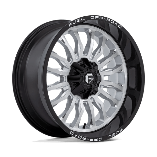 Fuel OffRoad D798 ARC SILVER BRUSHED FACE W/ MILLED BLACK LIP 6X135/5.5 22X10 -18 106.1HB