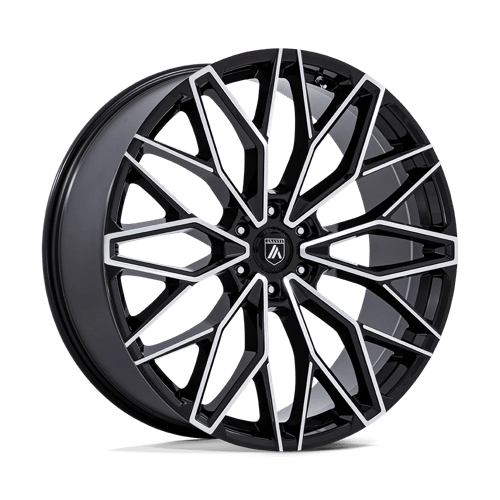 Asanti AB050 MOGUL 6 GLOSS BLACK W/ MACHINED FACE 6X135 22X9.5 +25 87.1HB