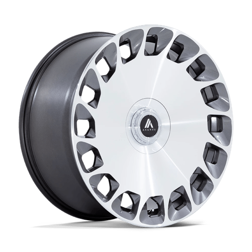 Asanti AB045 ARISTOCRAT GLOSS PLATINUM BRIGHT MACH FC 5X112/120 24X10 +35 74.1HB