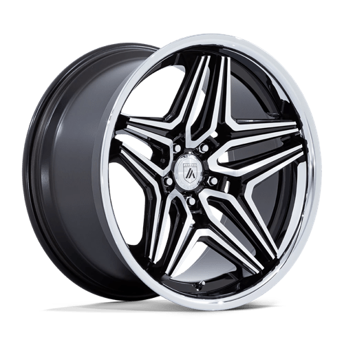 Asanti AB046 DUKE GLOSS BLACK MACHINED 5X115 22X10.5 +18 72.56HB