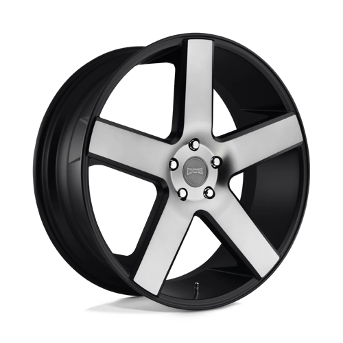 DUB S116 BALLER MATTE BLACK DOUBLE DARK TINT 5X120 22X8.5 +35 72.56HB