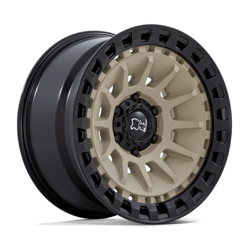 Black Rhino BARRAGE DESERT SAND ON MATTE BLACK 6X5.5 18X9 +0 106.1HB