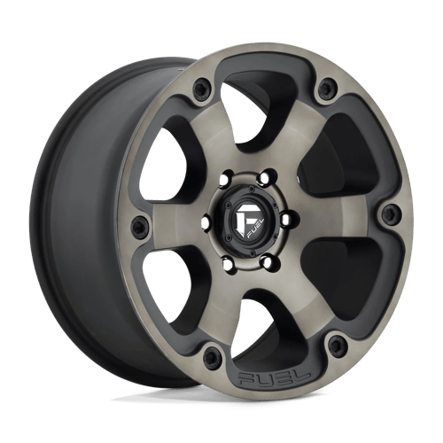 Fuel OffRoad D564 BEAST MATTE BLACK DOUBLE DARK TINT 6X135 20X9 +1 87.1HB