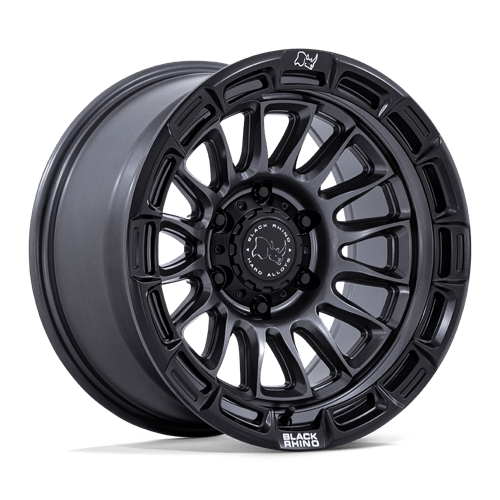 Black Rhino BR025 RIVAL MATTE GUNMETAL W/ MATTE BLACK LIP 5x114.3 17X8.5 +25 72.56HB