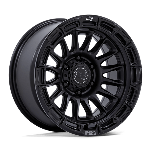 Black Rhino BR025 RIVAL MATTE BLACK W/ GLOSS BLACK LIP 6X5.5 17X9 -12 106.1HB