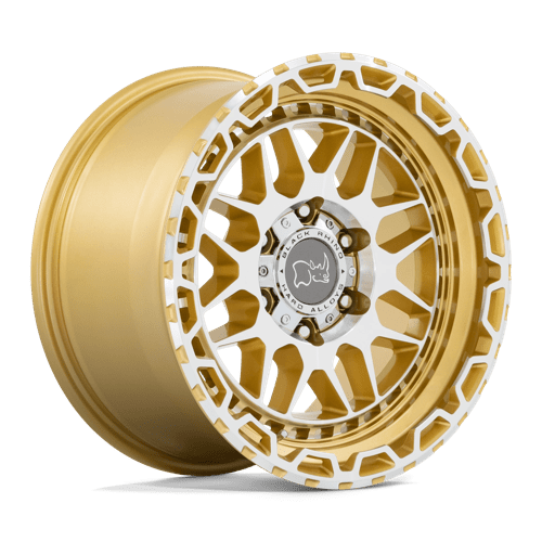Black Rhino HOLCOMB GLOSS GOLD W/ MIRROR CUT FACE 6X5.5 17X9.5 +12 112.1HB