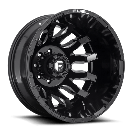 Fuel OffRoad D673 BLITZ GLOSS BLACK MILLED 8X200 20X8.25 -202 142HB