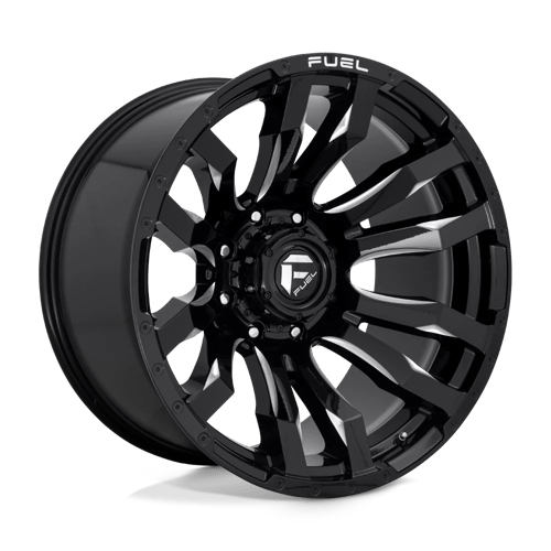 Fuel OffRoad D673 BLITZ GLOSS BLACK MILLED 8X170 22X12 -44 125.1HB