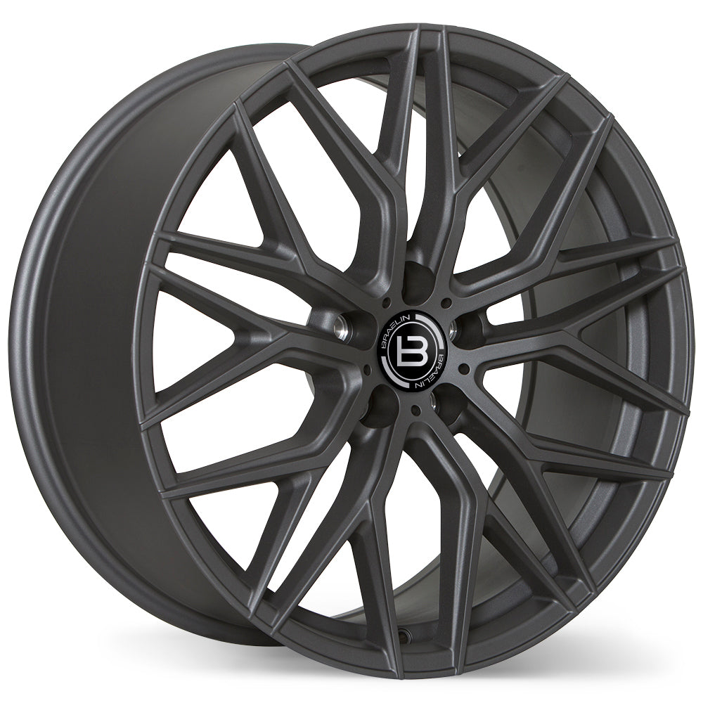 Braelin BR10 Matte Graphite 5x120 20x9.0 +25 64.1HB