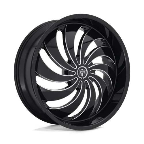 DUB S242 COJONES GLOSS BLACK MILLED BLANK 24X9 +1 78.1HB