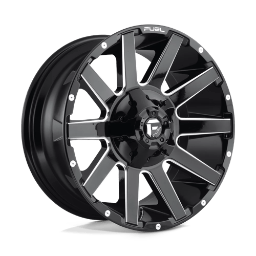 Fuel OffRoad D615 CONTRA GLOSS BLACK MILLED 8X170 20X9 +20 125.1HB