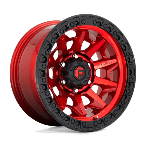 Fuel OffRoad D695 COVERT CANDY RED BLACK BEAD RING 6X5.5 17X9 -12 106.1HB