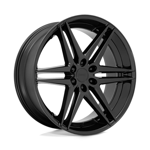 DUB S268 DIRTY DOG ALL GLOSSY BLACK 6X5.5 24X10 +25 106.1HB