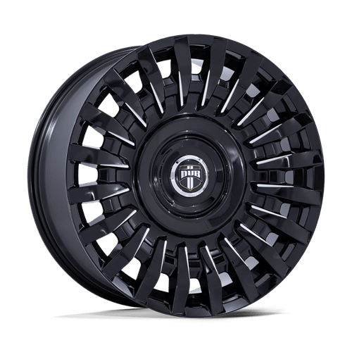 DUB DC272 HONCHO GLOSS BLACK MILLED 5X4.25/4.5 22X9 +38 72.56HB