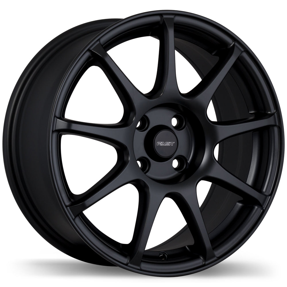Fast Wheels Orbit Matte Black 4x100 15x6.5 +40 73HB
