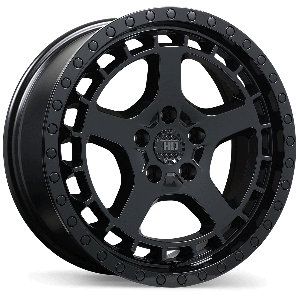 Fast HD Overland Gloss Black 5x114.3 17x7.0 +40 72.6HB