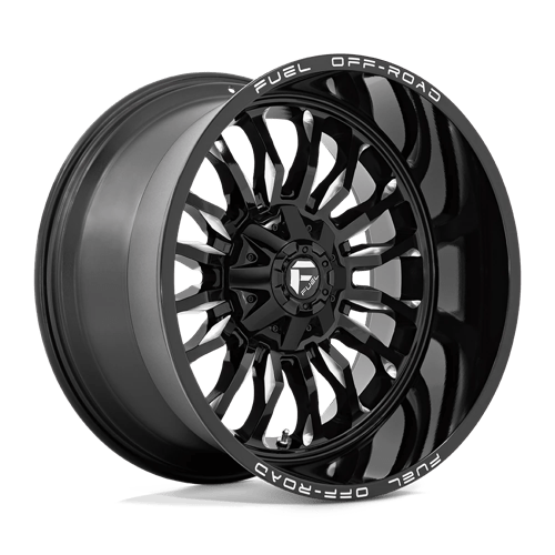 Fuel OffRoad D795 ARC GLOSS BLACK MILLED 5X5.5/150 22X12 -44 110.1HB