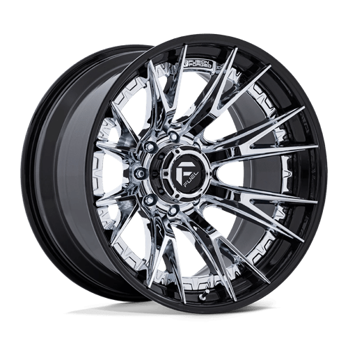 Fuel OffRoad FC402 CATALYST CHROME W/ GLOSS BLACK LIP 8X180 22X12 -44 124.2HB