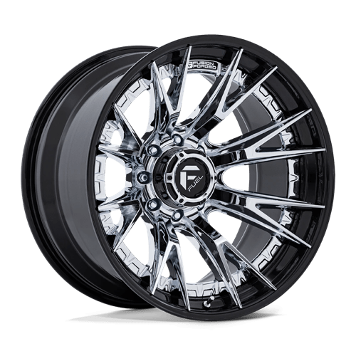 Fuel OffRoad FC402 CATALYST CHROME W/ GLOSS BLACK LIP 8X170 22X10 -18 125.1HB