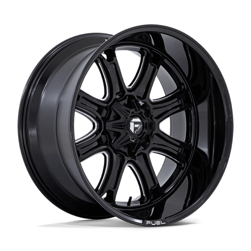 Fuel OffRoad DARKSTAR GLOSS BLACK MILLED 5X5.0/135 24X12 -44 87.1HB
