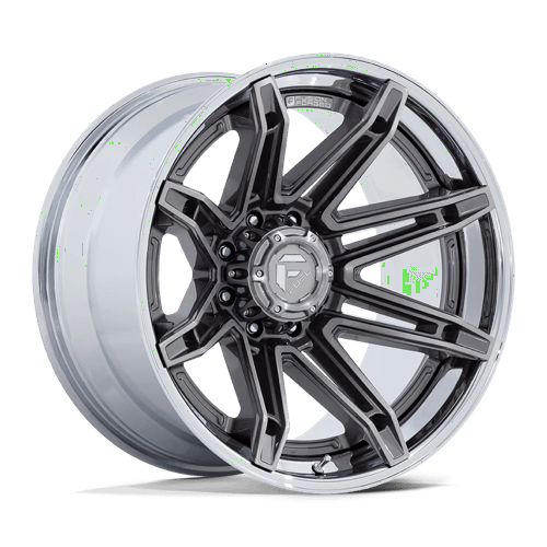Fuel OffRoad FC401 BRAWL PLATINUM W/ CHROME LIP 8X170 24X12 -44 125.1HB