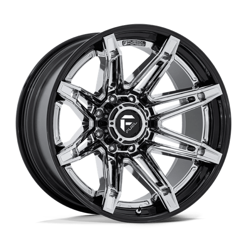 Fuel OffRoad FC401 BRAWL CHROME W/ GLOSS BLACK LIP 8X170 22X12 -44 125.1HB