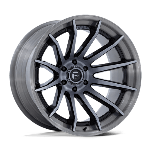 Fuel OffRoad FC403 BURN GLOSS BLACK BRUSHED DARK TINT 5X5.0 24X12 -44 71.5HB