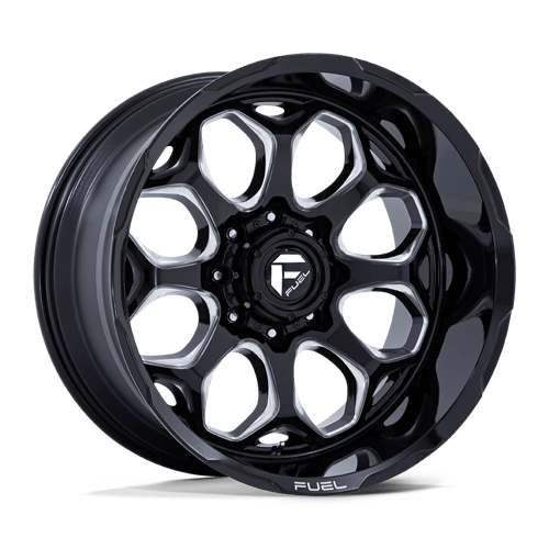 Fuel OffRoad FC862 SCEPTER GLOSS BLACK MILLED 5X5.0 20X10 -18 71.5HB